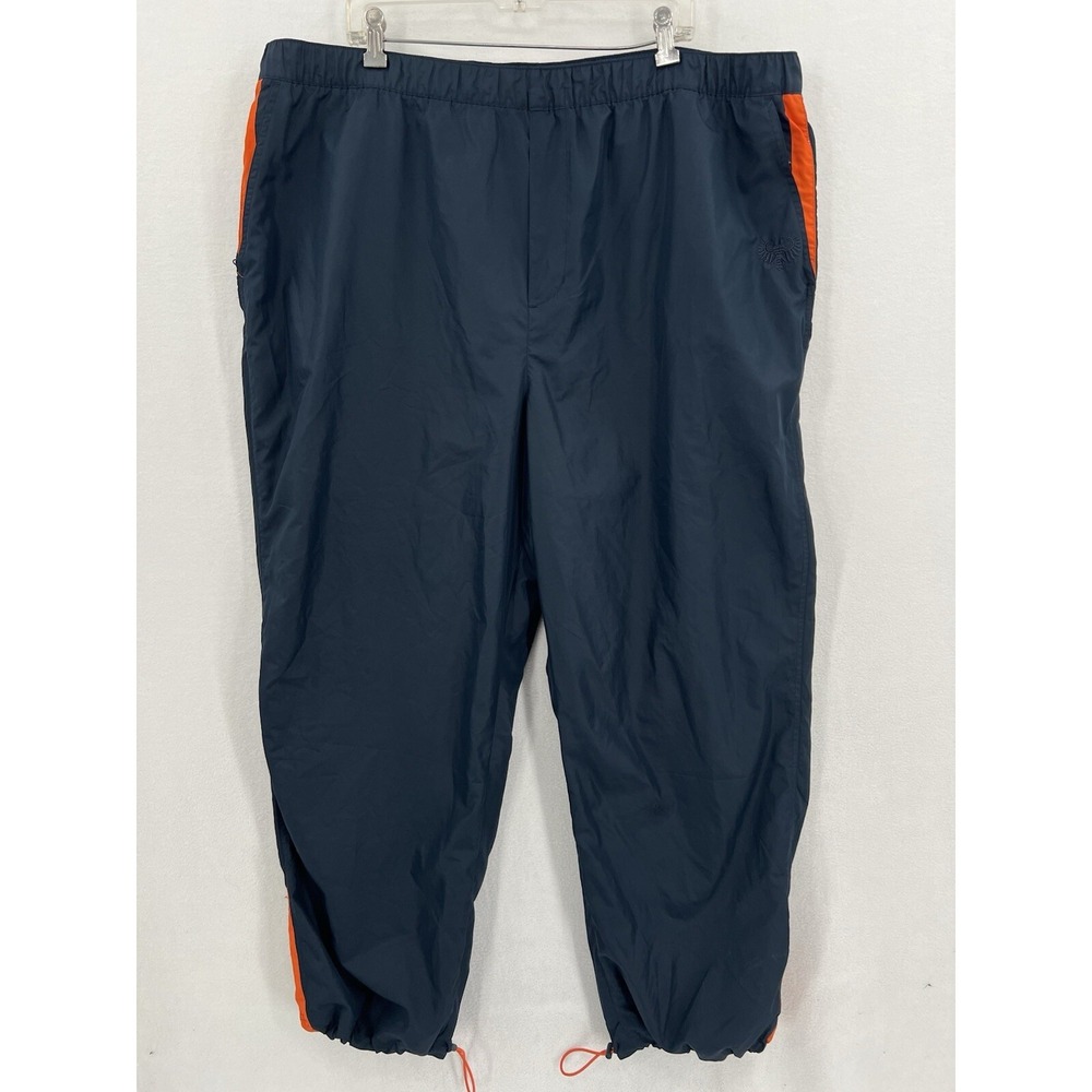 Old Navy Mesh Lined  Windbreaker‎ Track Pants Men's Size XXL Blue Orange Y2K